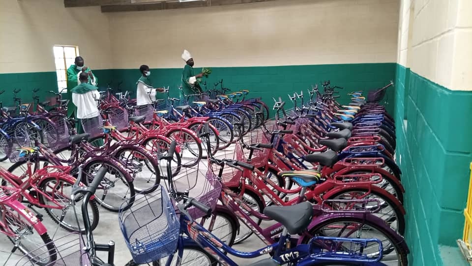 bicycles at Tiyende Pamodzi Girls School