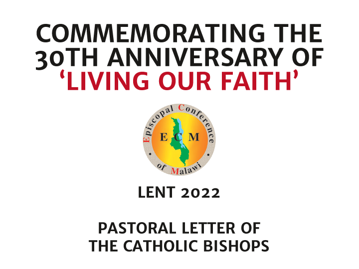 Lent 2022 Malawi Catholic Bishops Pastoral Letter