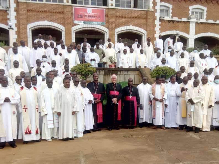 Malawi Catholic clergy at Kachebere Major Seminary plenary
