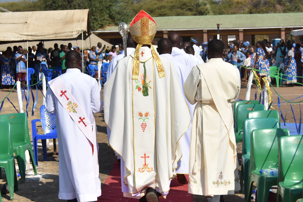 Priest procession at Chipoka Parish, diocese of Dedza