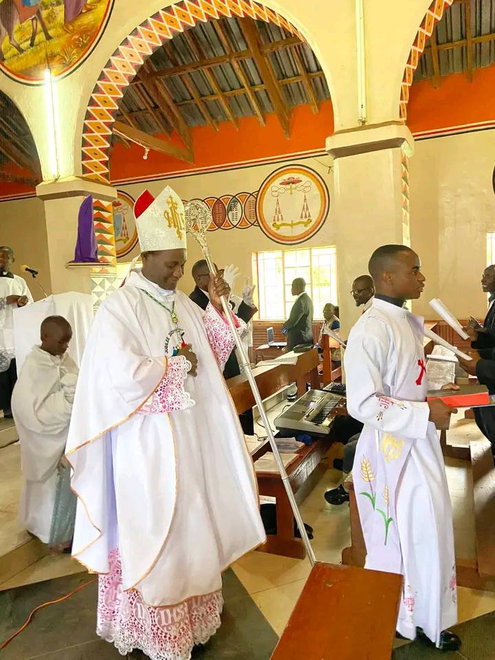 Bishop Peter Adrian Chifukwa at Chrism Mass at Bembeke Cathedral