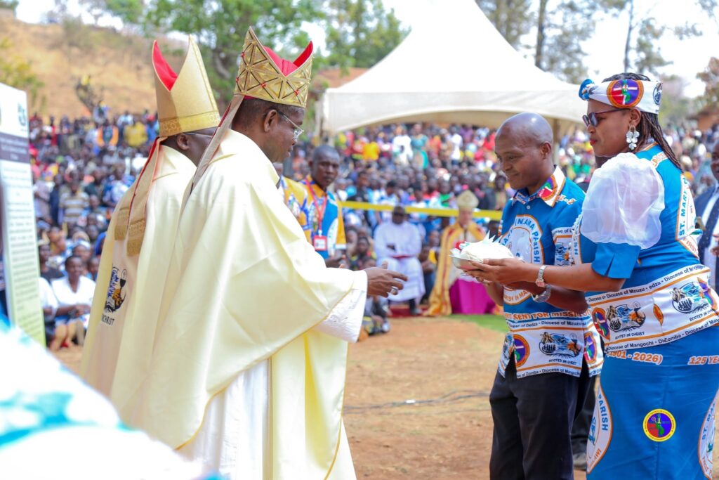 Most Reverend Fortunatus Nwachukwu, Secretary of the Dicastery for Evangelization celebrating Mass at Nzama