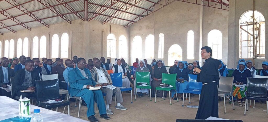 sgr Dinh Anh Nhue Nguyen at Dedza Diocese animation session